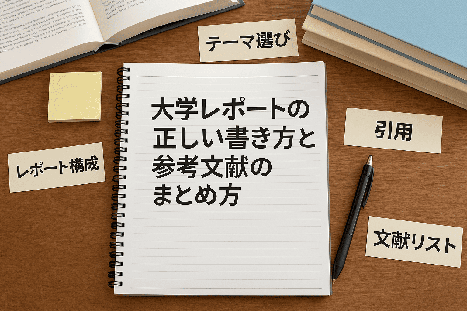大学レポートの正しい書き方と参考文献のまとめ方